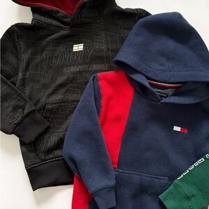 Tommy Hilfiger Kids Navy, Red & Black Hooded Sweatshirt Set